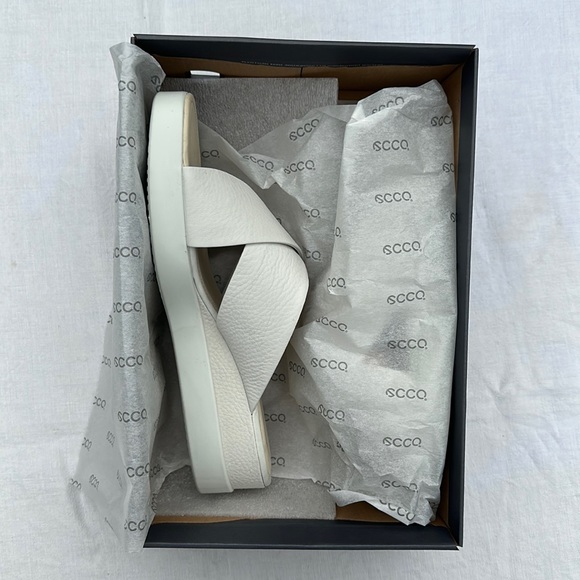 ECCO Women's Touch Plateau Platform Slide Sandal Beachy Coastal Easy Comfortable - Picture 7 of 11